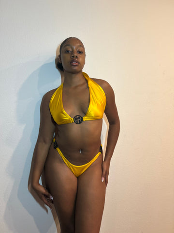 Simply Powerful 2 Piece Metal Rings Swimsuits (GOLD & ROSE GOLD)