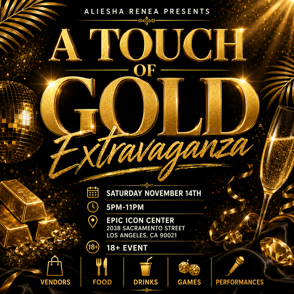 A Touch Of Gold Extravaganza Tickets
