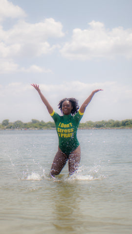 “I Don’t Stress, I Pray” Swimsuit